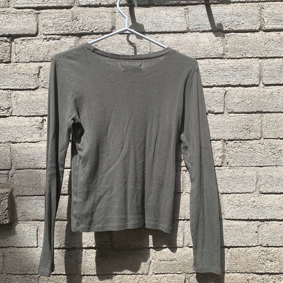 Dark green American Eagle long sleeve tee - Picture 2 of 3